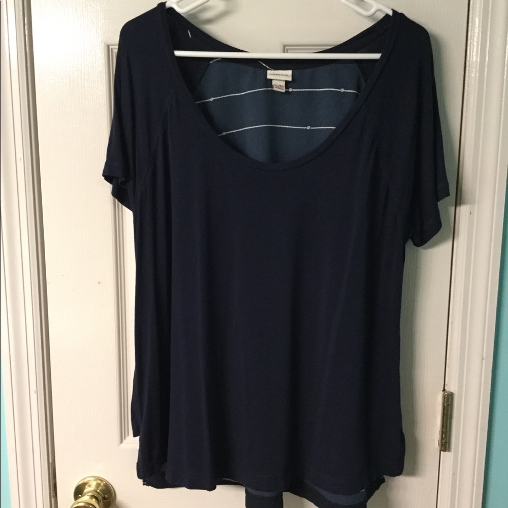 Navy blouse XL